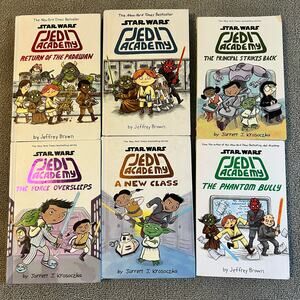 Lot 6 STAR WARS JEDI ACADEMY Chapter Books Jeffery Brown disney
